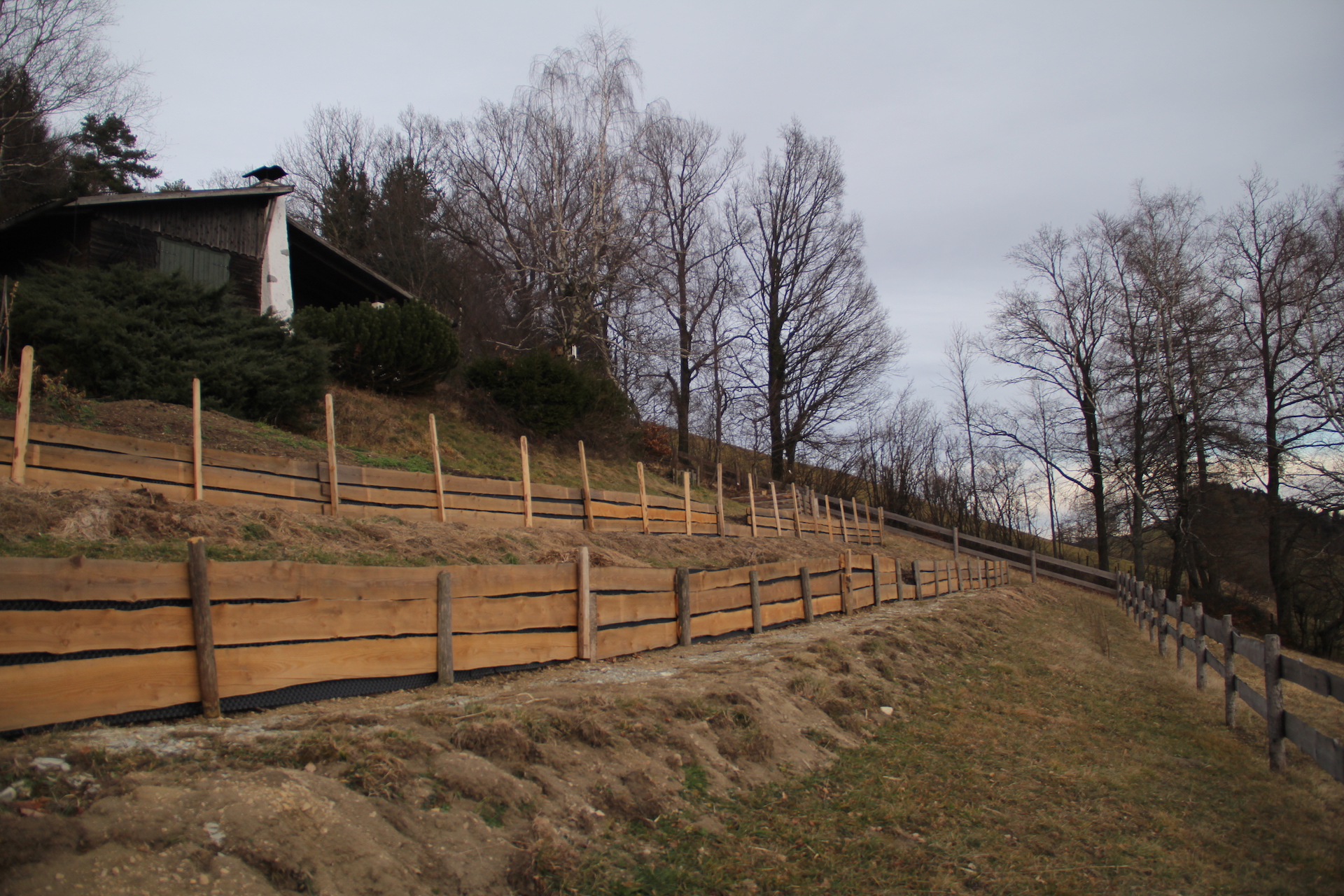 Huette Garten Beete fertig