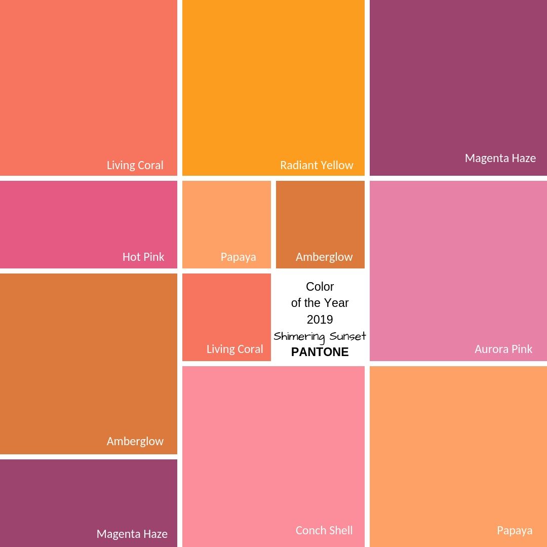 Farbe_Pantone_2019_FS_ShimeringSunset Farbe Pantone 2019 Fruehling Sommer Shimmering Sunset