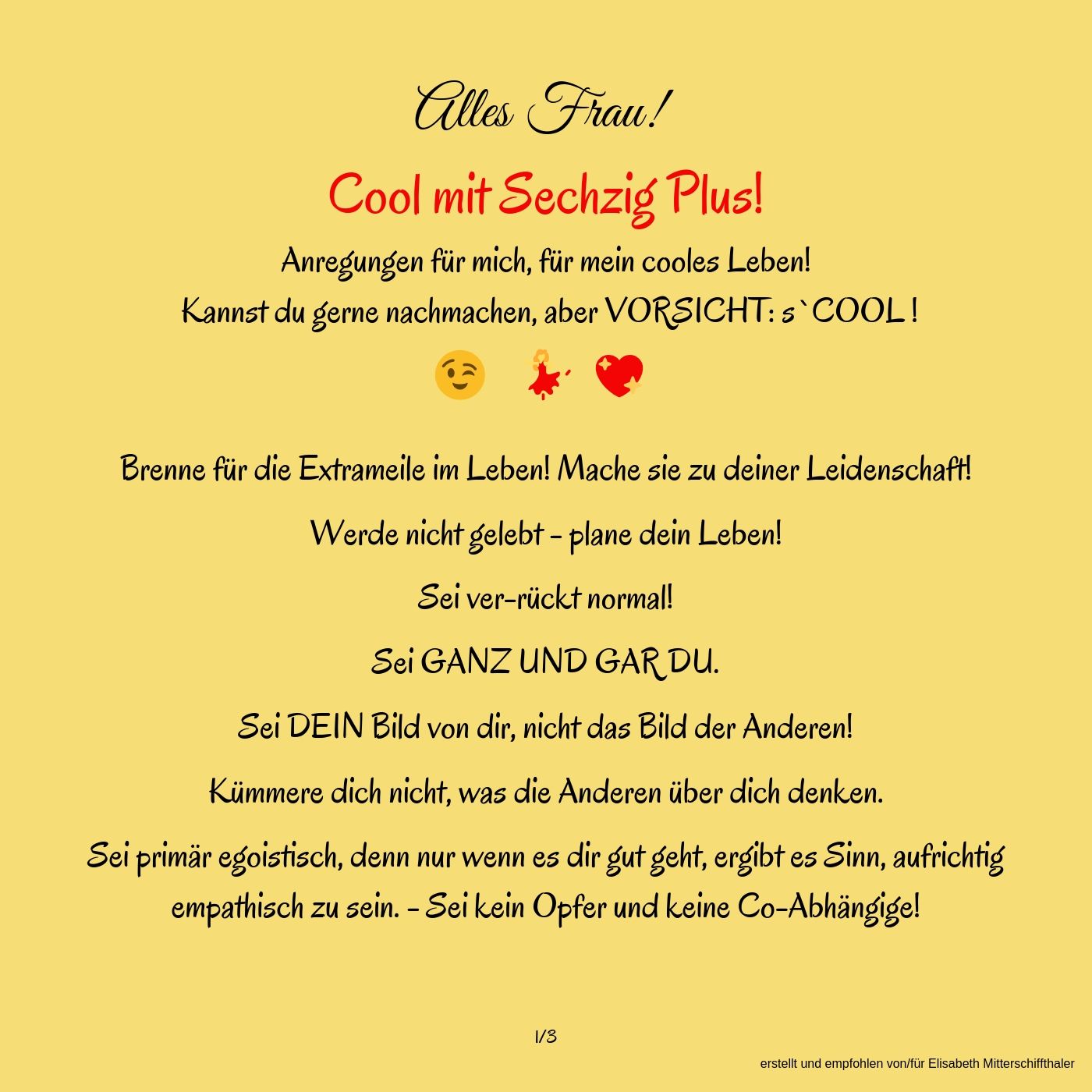 Anregungen fuer ein cooles Leben 1 Anregungen fuer ein cooles Leben 1