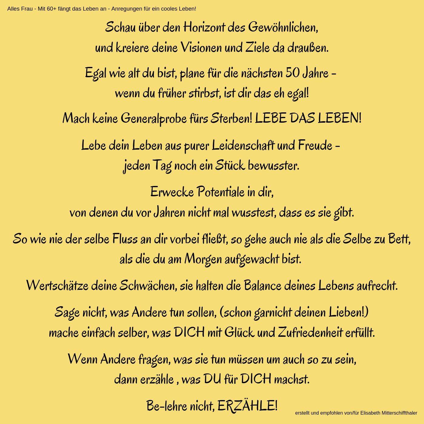 Anregungen fuer ein cooles Leben 2 Anregungen fuer ein cooles Leben 2