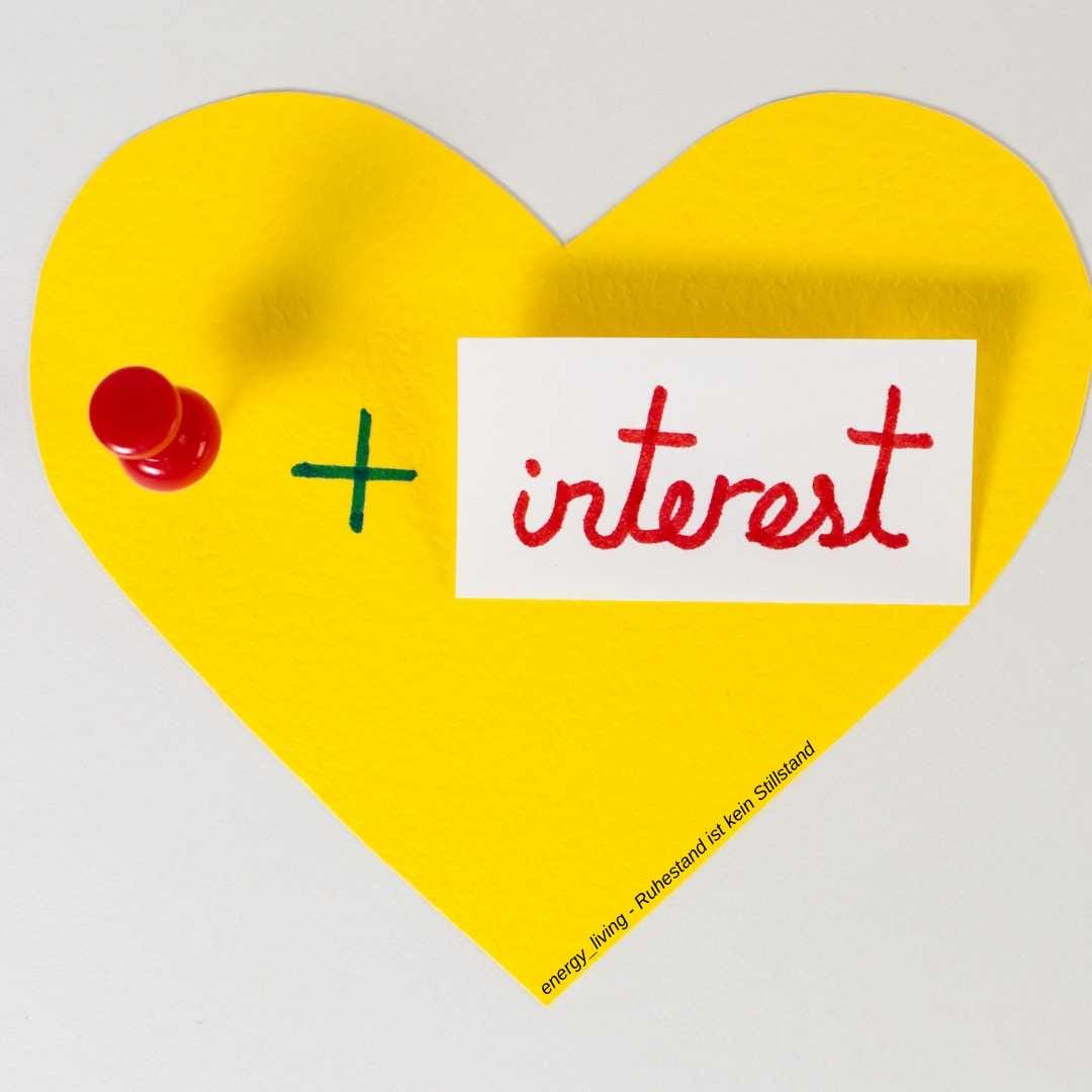 Pinterest Herz Pin gelb rot interest